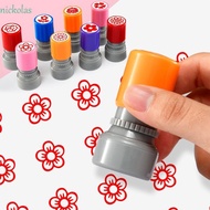 NICKOLAS Rewards Flower Stamp, Students Rewards DIY Drawing Toy Star Grading Stamp, Portable Positiv