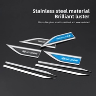 Metal Car Stickers Car Badge Side Door Fender Sticker Auto Decorations Accessories For Hyundai NLINE