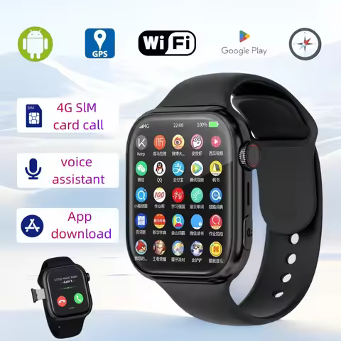 VP09 smartwatch offers 4G5G dual SIM Android OS GPS navigation WIFI connection 8MP rotating camera G