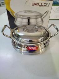 SERVING POT STAINLESS STEEL NAWABI HANDI