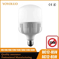 AC DC 12V 24V 36V 12-85V LED Bulb E27 B22 3W 6W 9W 12W 15W 18W Efficient Bulb Cold Warm White SMD 28