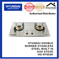 HYUNDAI Double Burner Stainless Steel Built in Gas Stove- HG-R7603K (House Hacks)