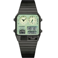 CITIZEN 星辰 夜光型者 ANA-DIGI TEMP 80年代復古設計手錶 指針/數位/溫度顯示 JG2147-85X