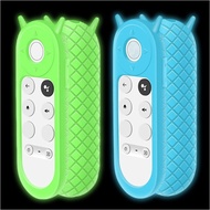 【Popular】 Silicone Protective Case For Google Chromecast Tv 2020 Voice Remote Remote Control Cover For Google Tv 4klow Dark 2pcs