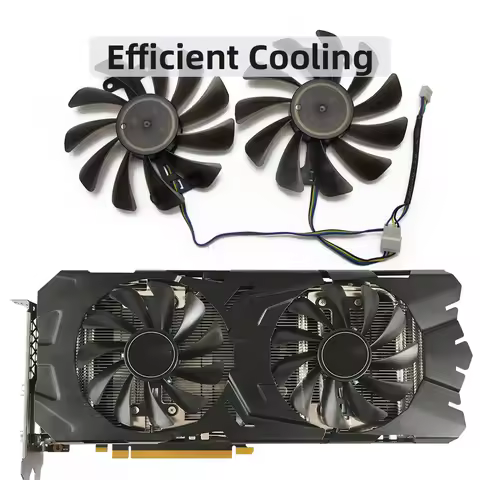 GTX1070Ti GTX1080 VGA Cooling fans For GALAXY KFA2 GeForce GTX 1070 1070Ti 1080 P104 2pcs 12V Replac