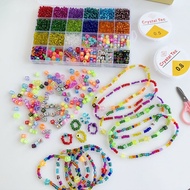 Hundred Sets There Are 28 Compartments Get 21-Color Beads Plus 7 Pendants Elastic Strings Accessorie