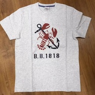 Brooks Brothers Booker Brothers Boys Lobster Pure Cotton Printed Short-Sleeved T-Shirt