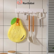 RunSabai Fruit Hand Towel Kitchen Absorbent Cleaning Cloth Soft Bath Hanging Towels Kids Bathroom Fl