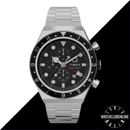 [WatchClubOnline] TW2V69800 Q Timex GMT Chronograph Men Women Casual Formal Sports Watches