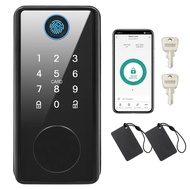 Smart fingerprint password digital room door lock with key electronic automatic door lock