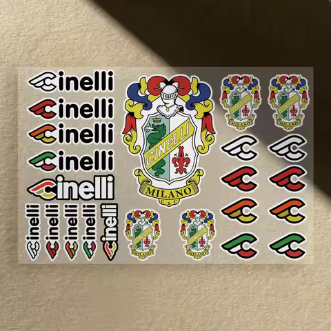 Motorcycle Sticker Waterproof for Helme Tank Car Body Bicycle Universal Vinyl Decal C-Cinelli