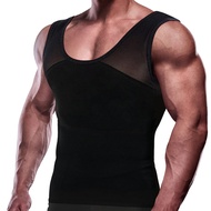 GKVK Mens Slimming Body Shaper Vest Chest Compression Shirt Abs Abdomen Slim Tank Top Undershirt