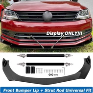 Universal Front Bumper Lip Spoiler Splitter Deflector Body Kit Guards For Volkswagen VW Passat Jetta MK5 MK6 MK7 Car Acc