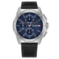 Tommy Hilfiger Walker Black Leather Strap Analog Watch TH1710619
