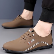 Soft Leather Men's Shoes Soft-Soled Men's Business Casual Shoes One-Pedal Hundred Towers Lightweight