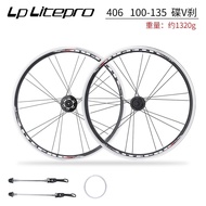 Litepro Elite 20 Inch Bicycle 406/451 Wheel Rims Front 2 Rear 5 Bearing Wheelset 100/135mm Disc Brak