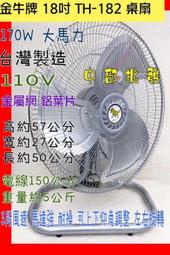 金牛牌 強力型 【18吋超強風170W工業扇】 工業扇 座地扇 通風扇 強力扇 電風扇 落地扇 強力風扇 MIT