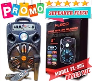Speaker Bluetooth Karaoke Fleco FL-955D / F-955C 85 Inch Gratis Microphone Super Bass /Salon ( TERB