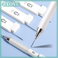 ZTOYL 1Set Plastic Automatic Pencils White Students Stationery 0.5mm Eraser Pencils Gift Box Office 