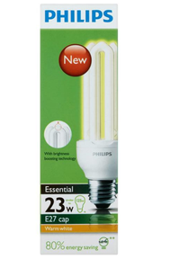 PHILIPS Essential Energy Saving Fluorescent Bulb 23W PLCE E27 (Daylight / Warm White)