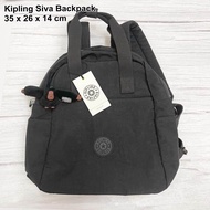 Kipling กระเป๋าเป้ สีดำ มีหูถือได้ ของใหม่ แท้ พร้อมส่ง