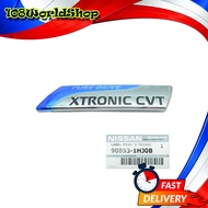 โลโก้ ติดท้าย "PURE DRIVE XTRONIC CVT" ของแท้ นิสสัน จุ๊ก มาส สี โครเมียม ฟ้า March Juke F15 Tidda