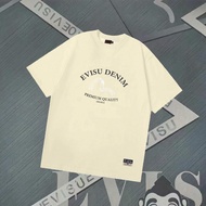 EVISU/God of Fortune 2026 Round Neck Short-Sleeved T-Shirt Couple Style Men Style Printed T-Shirt Or