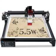LUNYEE 4040 Laser Engraver Machine 5.5W/10W Laser GRBL Offline Control 3-axis All Aluminum Frame for