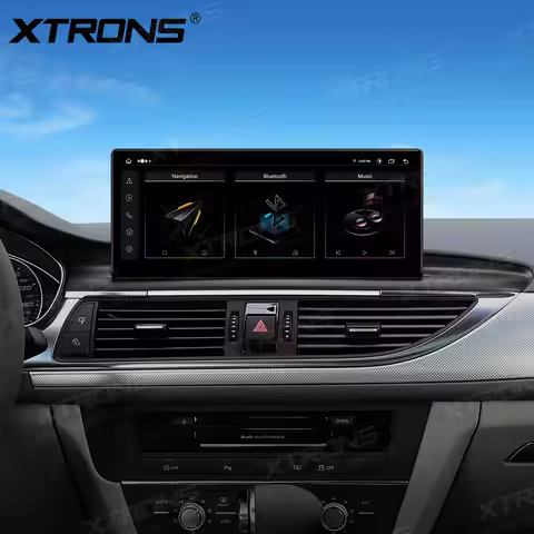 XTRONS 12.3'' Octa Core 4+64G Android 14 Car Radio For Audi A6 S6 RS6 LHD MMI 3G/3G+ System with Glo