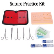 15Pcs/Set Medical Students Suture Practice Kit Surgical Training with Skin Suture Practice Pad
