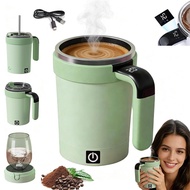 Self Stirring Mug Automatic Magnetic USB Chargeable Mug Stainless Steel Coffee Mug