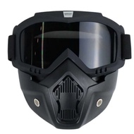 Google Mask Glasses Helmet Mask Anti Dust Pollution 2in1 Trail Cross