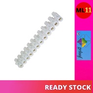 GELOOF 10A 15A 20A PVC Wire Cable connector connecter Terminal Block 12 Position Barrier Wire connec