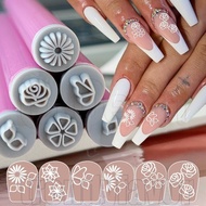 Nail Art Stamp Pen Set - Nail Graffiti Drawing Pen - Manicure Painting Pen - Floral Butterfly Patter