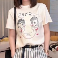 Clothing Fashion Top Short-Sleeved T-Shirt Printed S-3XL Medium Large Size Sweet Girl Fun Letter Uni