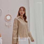 Taupe.brand - Hershey Shirt "เสื้อเชิ้ตลุคสบาย ๆ แต่ อัดแน่นไปด้วยความลัคชู เสื้อเชิ้ตแขนยาวทรงโอเวอ