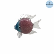 Unique crystal discus fish display, beautiful decoration L-2
