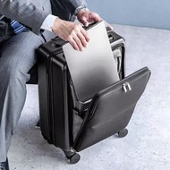 	日本SANWA拉桿箱商旅箱電腦包34L(15.6英寸) -大容量靜音萬向輪牛津布登機密碼箱行李箱女出差旅行結實耐用輕便旅行箱男(T8634)