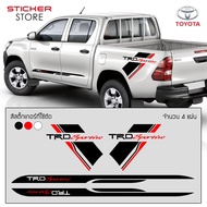 สติ๊กเกอร์ สติ๊กเกอร์ติดรถ สติ๊กเกอร์แต่งข้างรถยนต์ สติ๊กเกอร์ติดรถกระบะ 4 ประตู ติดข้างรถ โตโยต้า ท