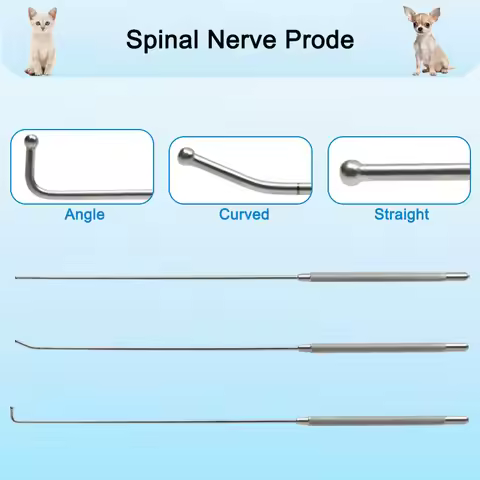 Nerve Root Probe Spinal Nerve Probe 2.5mm Dia Orthopedic Vet Instrument Straight/Curved/Angle