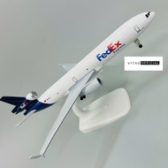 20CM AIRCRAFT MODEL MD-11 SERIES FEDEX EXPRESS TRUCK SCALE (1:400) HIGH QUALITY ALLOY