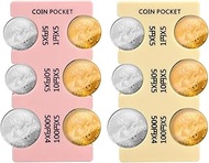 2pcs Japanese Yen Coin Holders, Hard Case Yen Coin Organizer Storage Rectangle Plastic Coin Sorter C