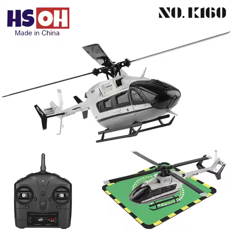 Wltoys K160 Rc Helicopter 2.4G 4 Channel 6-Axis Gyro Brushless Motor Remote Control Airplane EC-145 