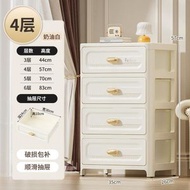 抽屜式收納櫃 多層整理櫃 塑膠置物櫃 家用收納儲物櫃 帶滑輪（平行進口）（快遞送貨上門）