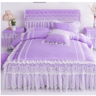 Cadar Pengantin Cotton 4in1 Bedding Bedsheet set Cadar Ropol Cotton Cadar Pengantin Murah Cadar Tuna