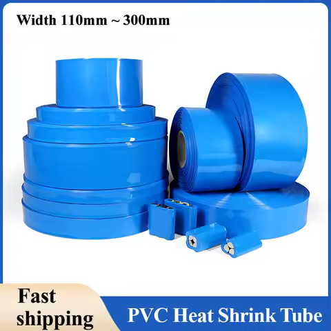 1m~20m PVC Heat Shrink Tube 18650 Lipo Battery Pack Width 110mm ~ 300mm Insulated Protection Film Wr