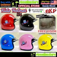 BKP H4 SIRIM Kids Motorcycle Helmet FREE VISOR QUALITY Kid Children Topi Keledar Budak Kanak 3 Butto
