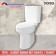 Ready !!! closet duduk toto cw421 kloset duduk eco flush diskon