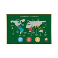 Coffee Shop Wall Poster Milk Tea Shop Decoration Painting Coffee Shop Coffee Flavor Wheel Restaurant