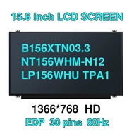 15.6" LCD Screen 30pin Replacement LP156WHB TPD1 (TP)(D1) B156XTN03.3 NT156WHM-N12 LP156WHU TPA1 B15